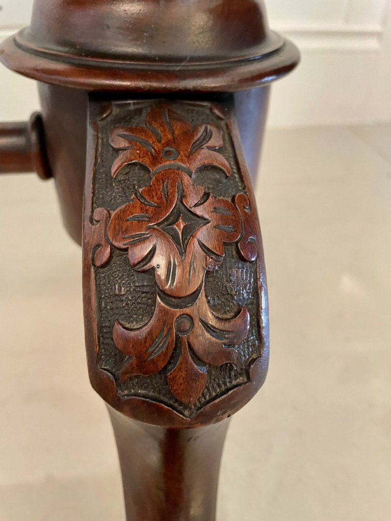 Quality Antique Victorian Burr Walnut Card/Side Table - Image 15